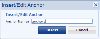 Insert/Edit Anchor