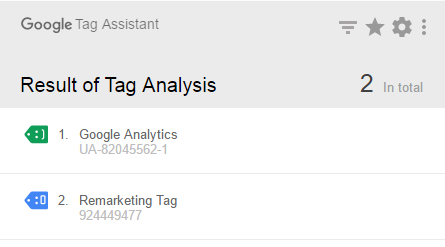 Google tag assistant