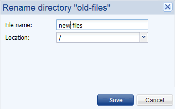 Editing files and directories