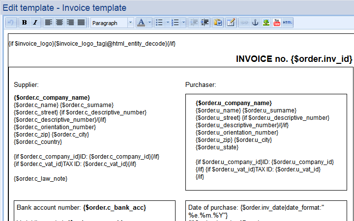 Send invoices to your customer´s e-mail