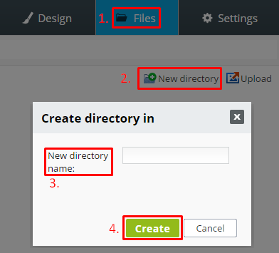 create new directory