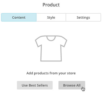 mailchimp choose product template