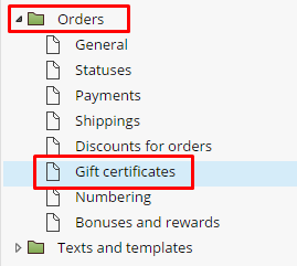 how to create gift certificate