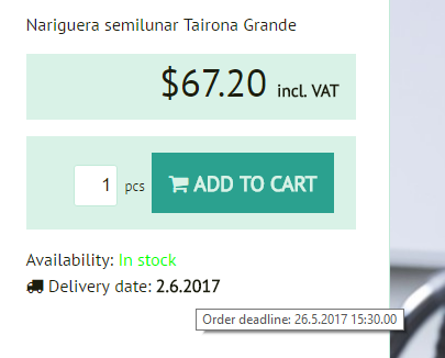delivery date with deadline