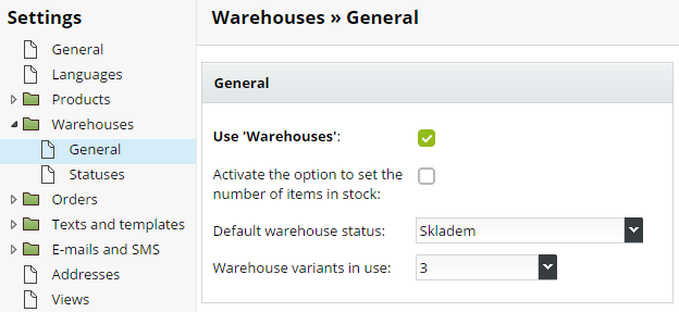 Use warehouse